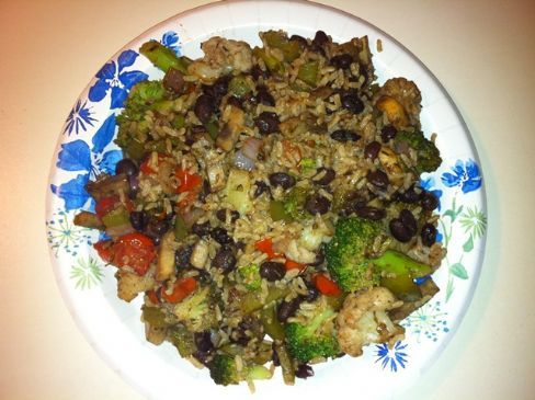 Balsamic Black Bean & Rice Dinner