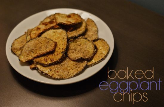 Baked Eggplant Chips 