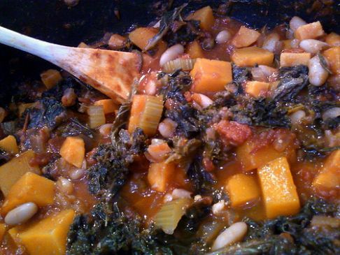 Butternut Squash - White Bean - Kale Stew