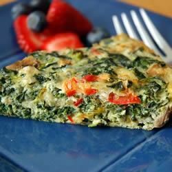 Crustless Spinach Quiche