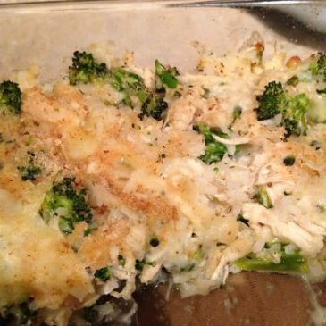 Chicken Broccoli Cheese Rice Casserole