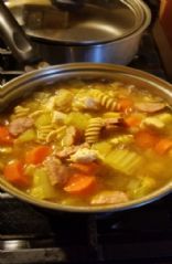 Homemade chicken noodle soup