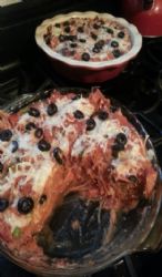 Spaghetti squash pizza casserole