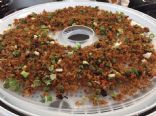 Backpacking Fried Rice for dehydrating in a dehydrator