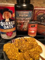 Pumpkin Protein Oatmeal Cookies