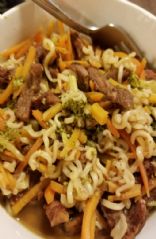 Beef-Broccoli Noodle Bowl