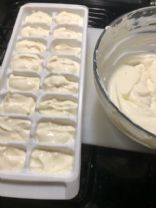 Frozen Sugar free white chocolate cheesecake yogurt bites