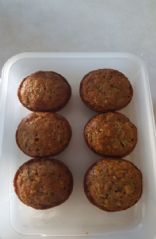 Apple zucchini muffins