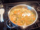 Homemade Bone Broth Chicken Soup 