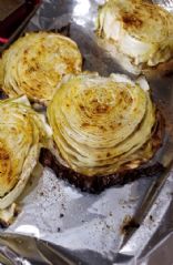 Bacon grease Cabbage steaks..Keto