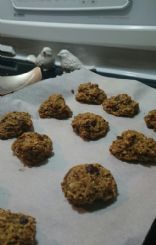 Banana Date cookies with chocolate