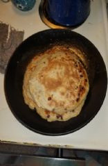 Banana chocolate chip pancakes