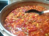 Beef Vegetable with Beets Soup