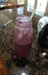 Blackberry banana smoothie