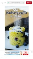 Blueberry Mug Muffin Keto 