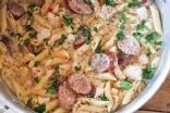 Cajun Chicken Sausage Alfredo Pasta