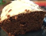 Carrot Cake with a Smear of Cream Cheese Frosting by Frenchy Loeb