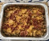 Cheesy bacon cheeseburger casserole 