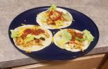 Chicken street tacos for one