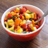 Chopped Veggie Salad with Raspberry Vinaigrette