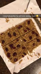 Shelby’s Coconut Pistachio Almond energy bars 