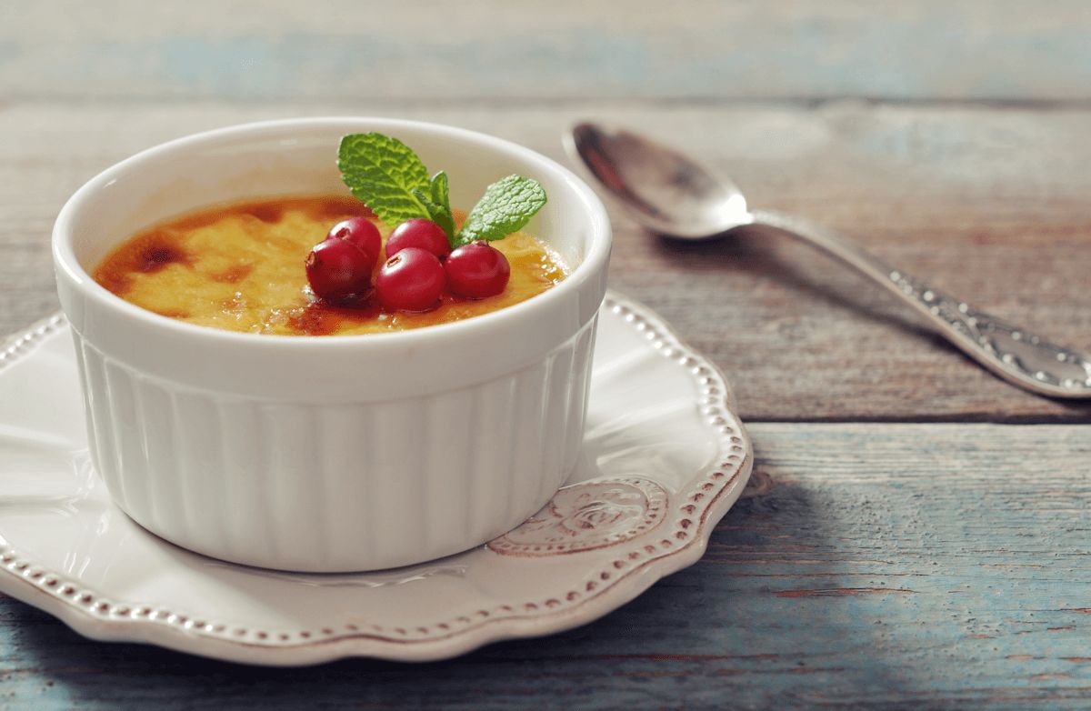 Cranberry-Orange Creme Brulee