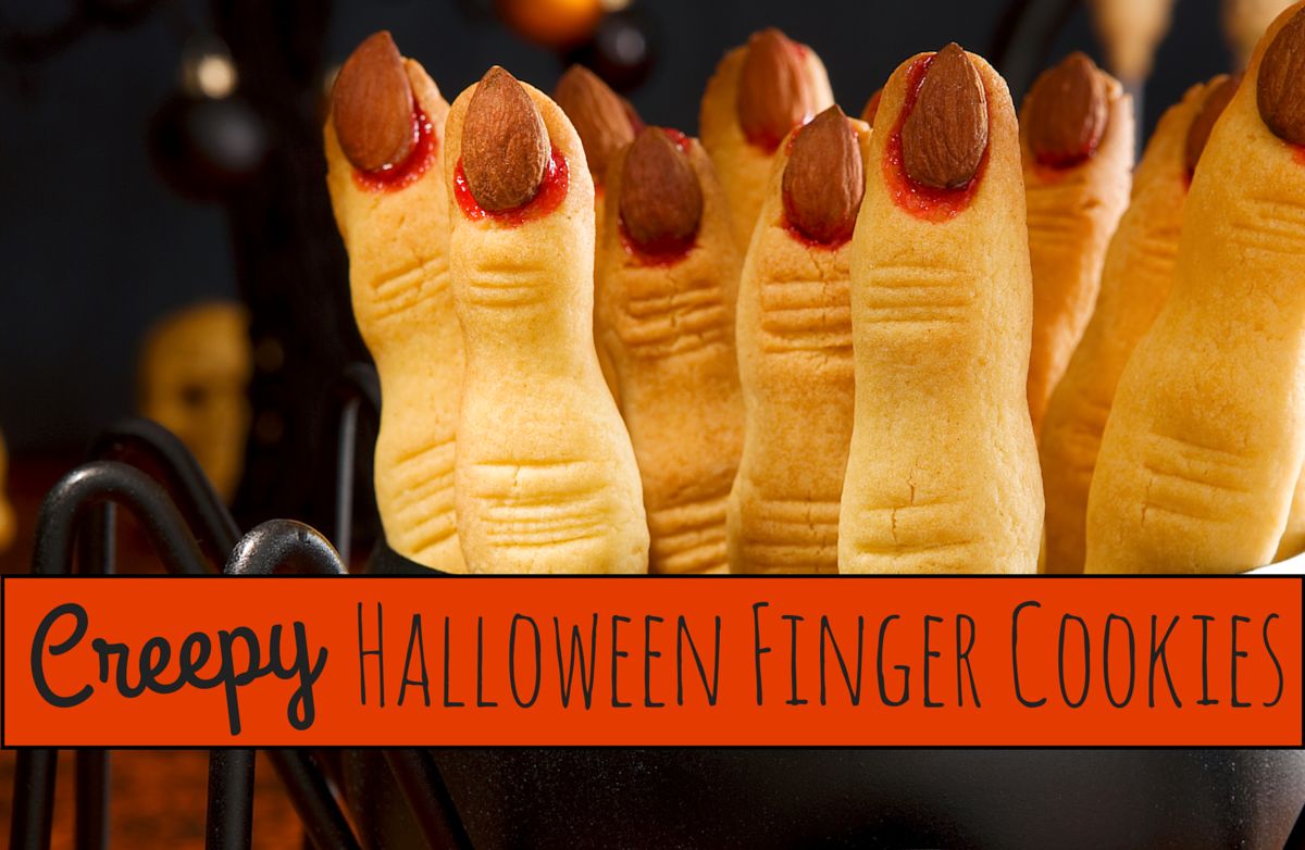 Creepy Halloween Finger Cookies