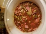 Crock pot sausage and bean soup