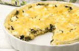 Crustless Spinach, Onion and Feta Quiche