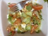 Cucumber salad with Peanut-lime sauce