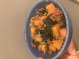 Curried butternut squash, apple & kale stew