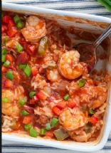 Dump and Bake Shrimp Etouffee