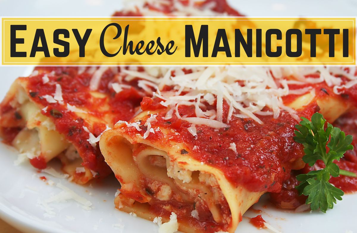 Easy Cheese Manicotti