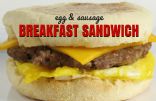 Egg & Sausage Breakfast Muffin Sandwich