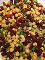 Fajita bean salad