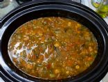 French Lentil, Yam and Vegetable Soup in Crockpot/Slow Cooker