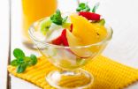 Fresh Fruit Salad with Honey-Yogurt Dressing 