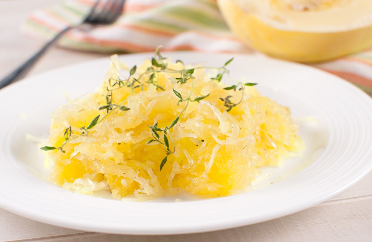 Garlic and Olive Oil Spaghetti Squash