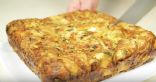 Greek Lavash Egg & Leeks Bread Pudding, 1800 g yield, 100 g serving