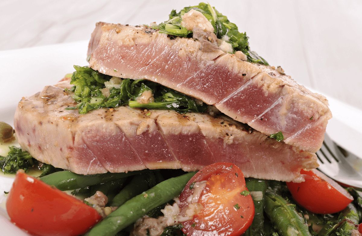 Grilled Mediterranean Ahi Tuna