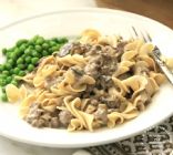 Ground Beef Stroganoff w/ Egg Noodles