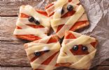 Halloween Mummy Bread (Pizza Toast) 