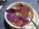 Ham and Red Cabbage Soup (3 cups per serving)