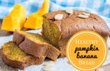 Healthy Pumpkin Banana Bread