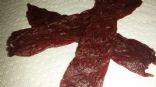 Homemade beef jerky