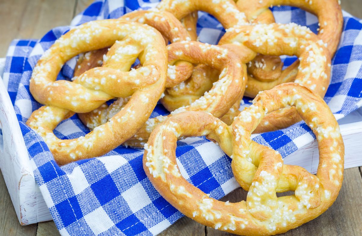 Honey-Whole Wheat Pretzels 