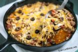 Keto Cheesy Beef taco skillet with Cauliflower