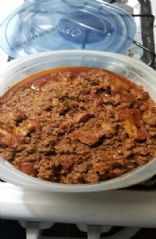 Keto Chili Cheese Dog Casserole