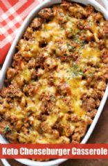 Keto cheeseburger casserole