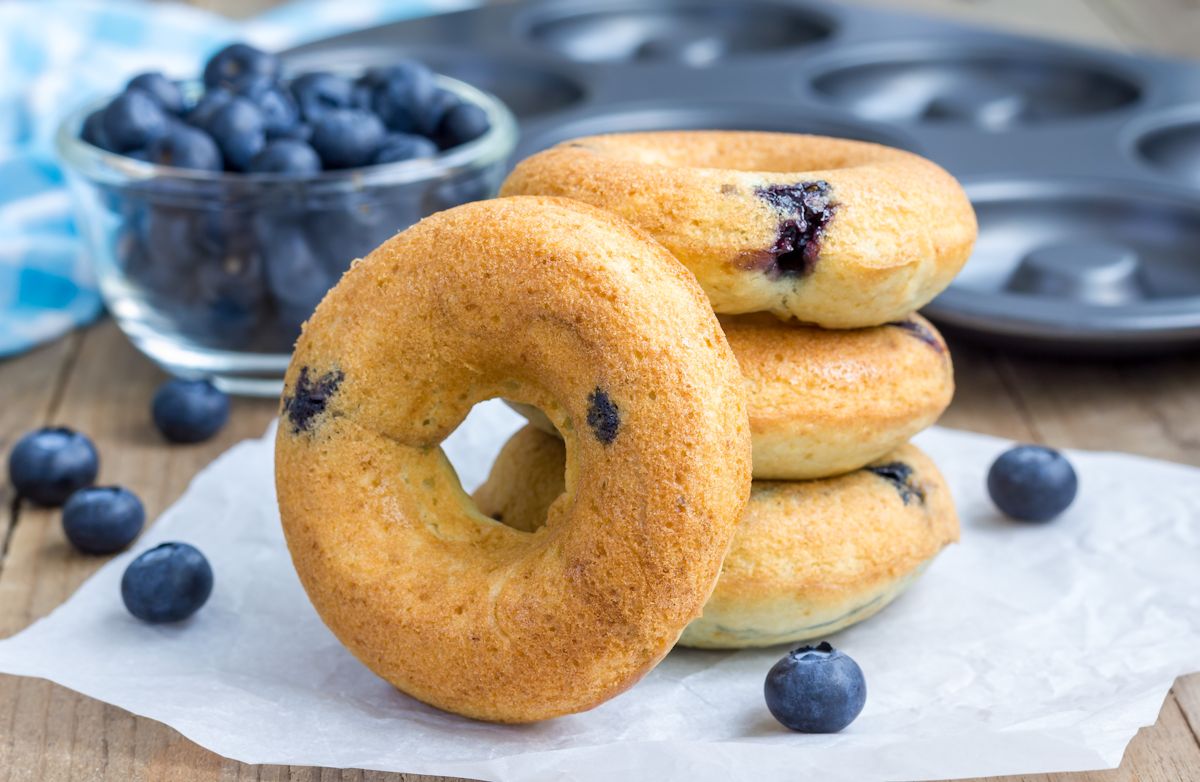 Light Lemon Blueberry Donuts